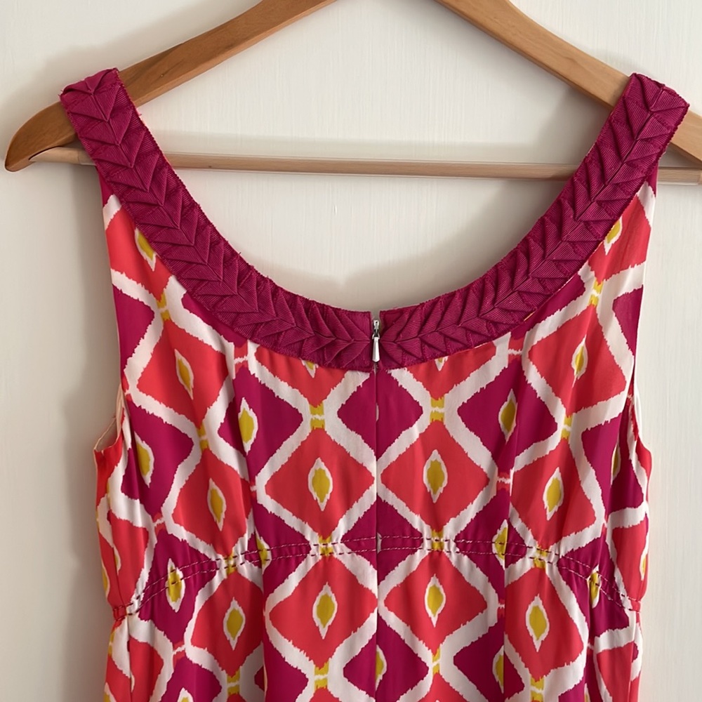 Tory Burch Ikat print silk dress 4 - Picture 6 of 10